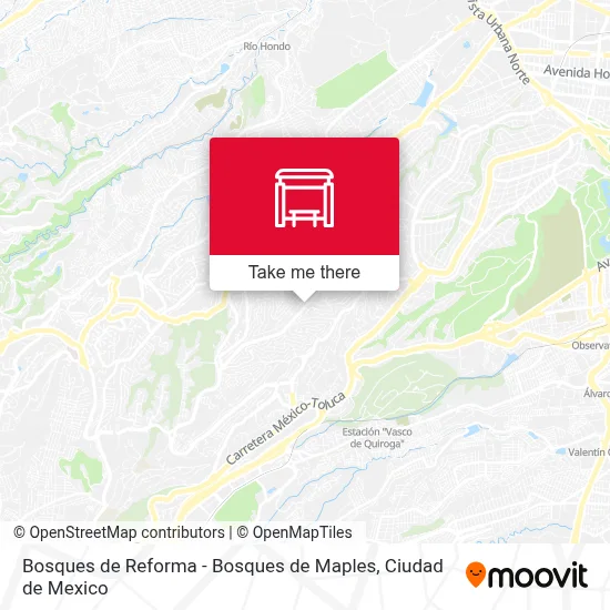 Bosques de Reforma - Bosques de Maples map