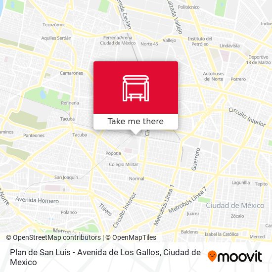 Plan de San Luis - Avenida de Los Gallos map