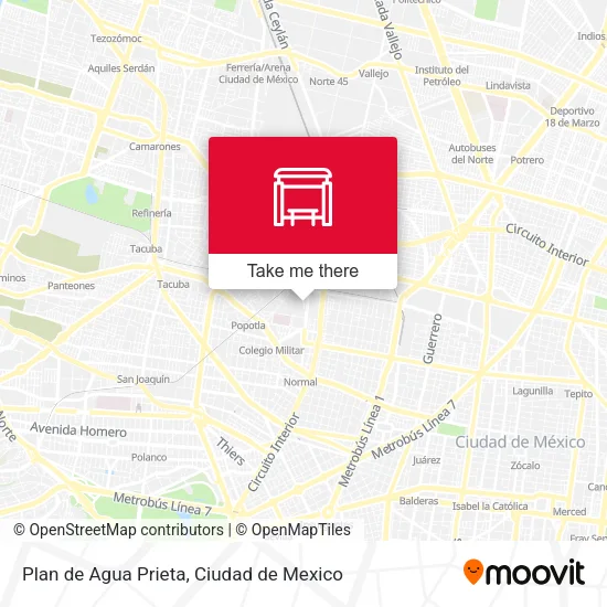 Mapa de Plan de Agua Prieta