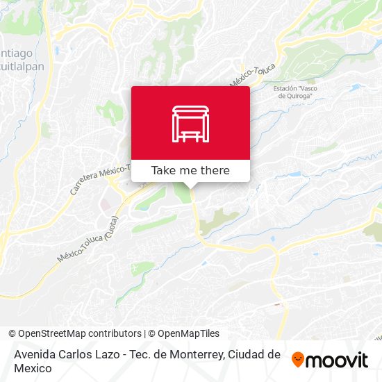 Avenida Carlos Lazo - Tec. de Monterrey map