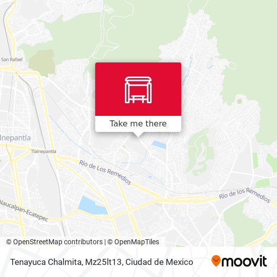 Tenayuca Chalmita, Mz25lt13 map