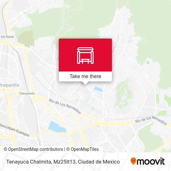 Tenayuca Chalmita, Mz25lt13 map