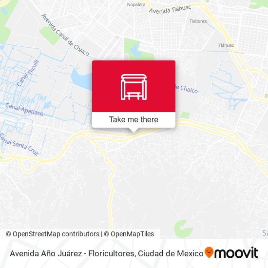 Mapa de Avenida Año Juárez - Floricultores