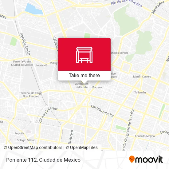 Poniente 112 map