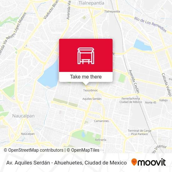 Av. Aquiles Serdán - Ahuehuetes map