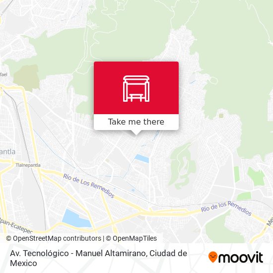 Av. Tecnológico - Manuel Altamirano map