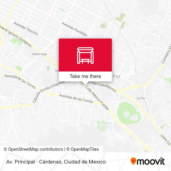 Av. Principal - Cárdenas map
