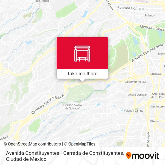Mapa de Avenida Constituyentes - Cerrada de Constituyentes
