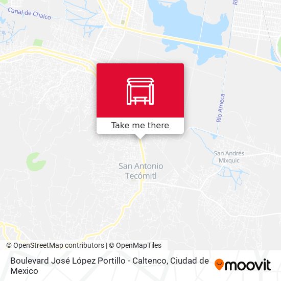 Mapa de Boulevard José López Portillo - Caltenco