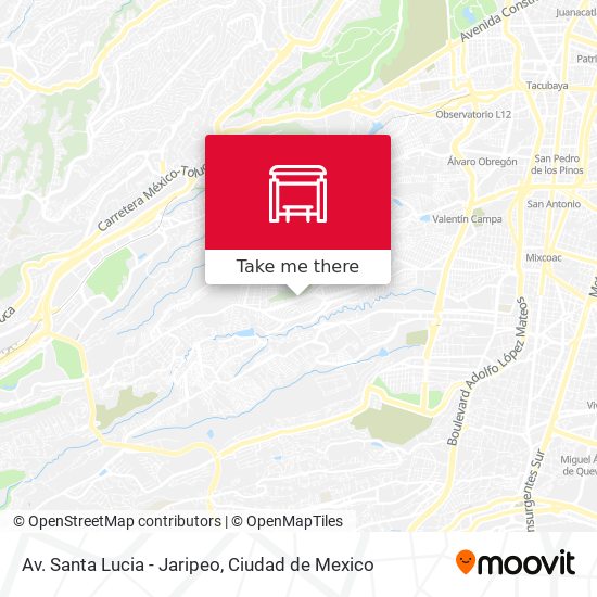 Av. Santa Lucia - Jaripeo map