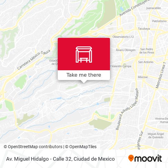 Av. Miguel Hidalgo - Calle 32 map