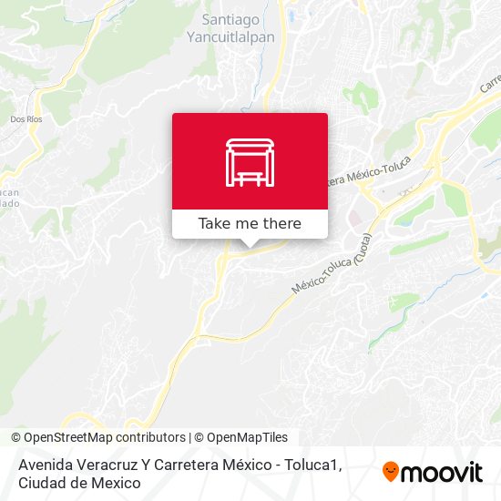 Avenida Veracruz Y Carretera México - Toluca1 map