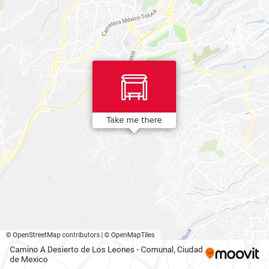 Camino A Desierto de Los Leones - Comunal map
