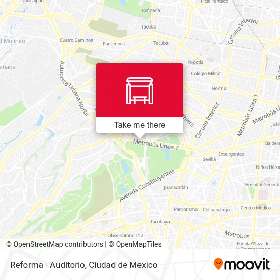 Reforma - Auditorio map