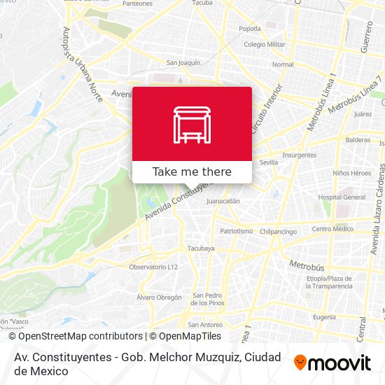 Av. Constituyentes - Gob. Melchor Muzquiz map