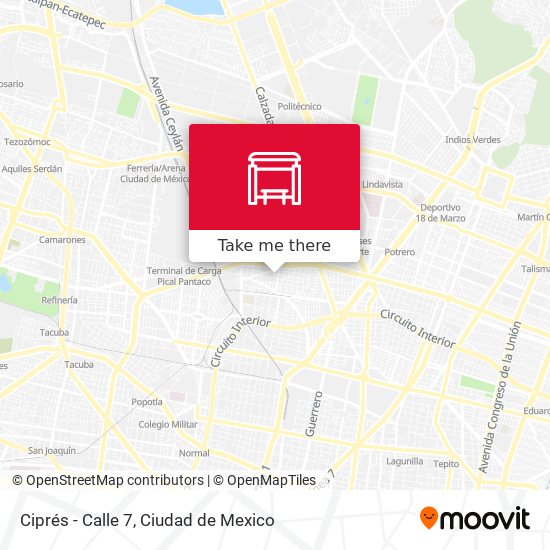 Ciprés - Calle 7 map