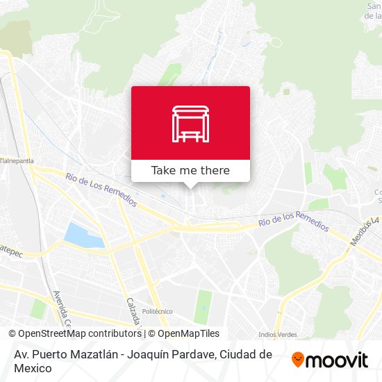 Av. Puerto Mazatlán - Joaquín Pardave map