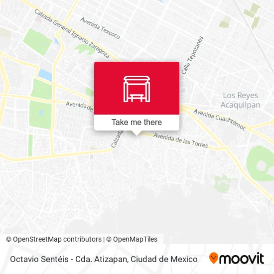 Octavio Sentéis - Cda. Atizapan map