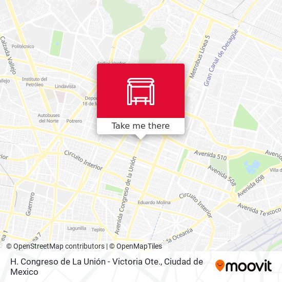 H. Congreso de La Unión - Victoria Ote. map