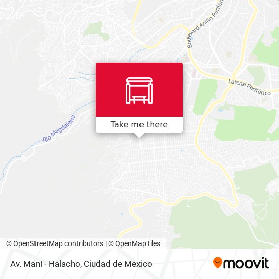 Av. Maní - Halacho map