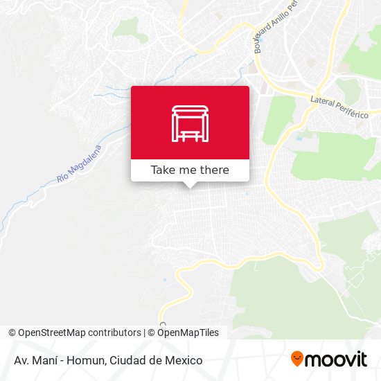 Av. Maní - Homun map