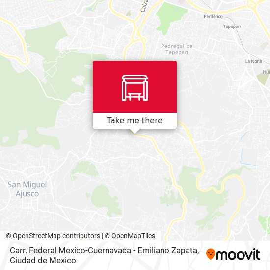 Mapa de Carr. Federal Mexico-Cuernavaca - Emiliano Zapata
