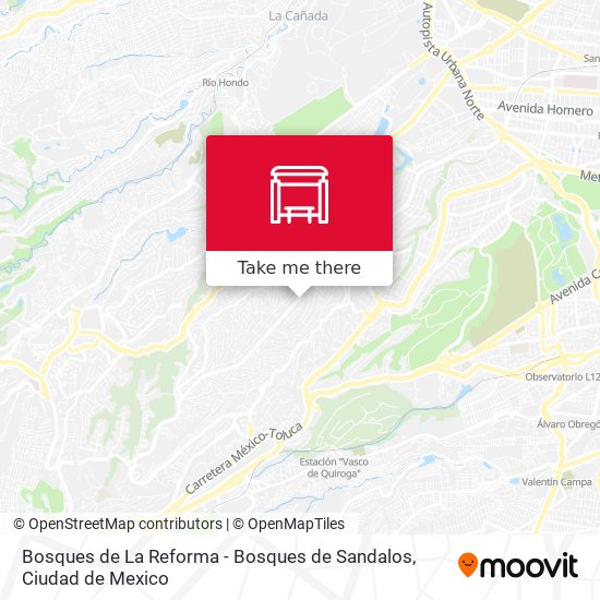 Bosques de La Reforma - Bosques de Sandalos map