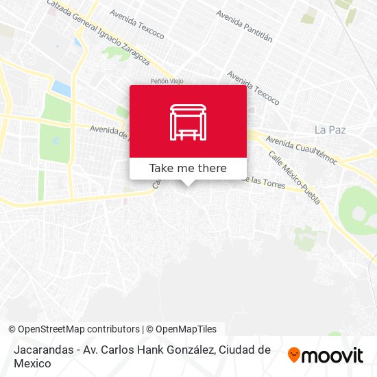 Mapa de Jacarandas - Av. Carlos Hank González