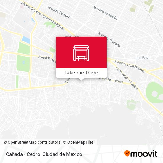Mapa de Cañada - Cedro