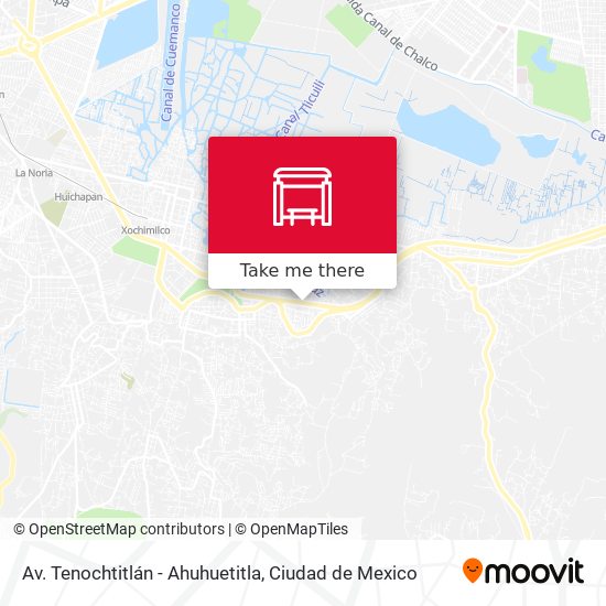 Av. Tenochtitlán - Ahuhuetitla map