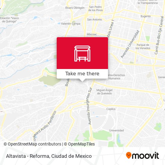 Altavista - Reforma map