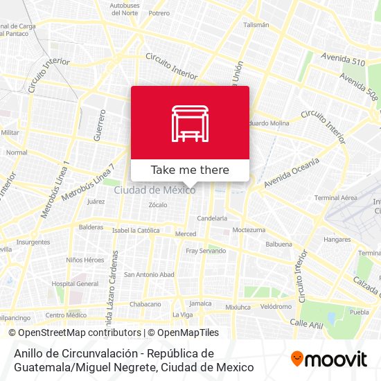 Mapa de Anillo de Circunvalación - República de Guatemala / Miguel Negrete