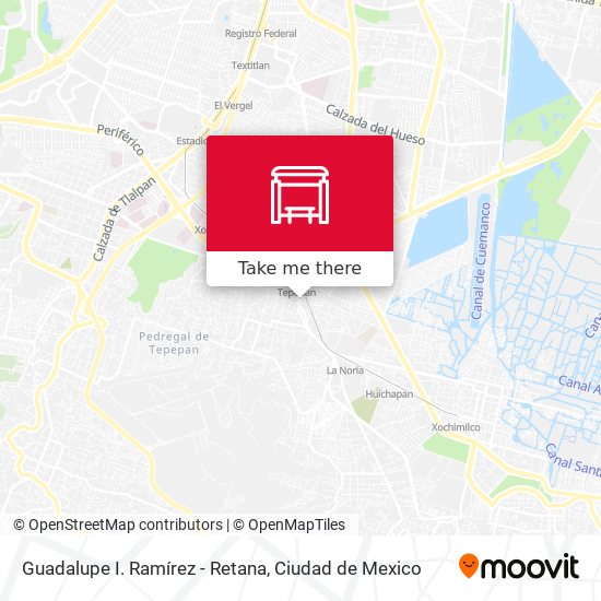 Mapa de Guadalupe I. Ramírez - Retana