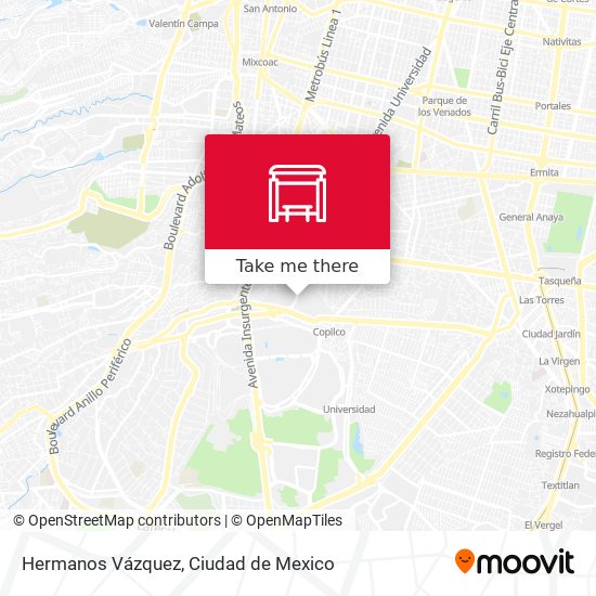 Hermanos Vázquez map