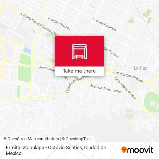 Ermita Iztapalapa - Octavio Senties map