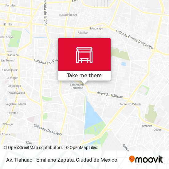 Mapa de Av. Tláhuac - Emiliano Zapata