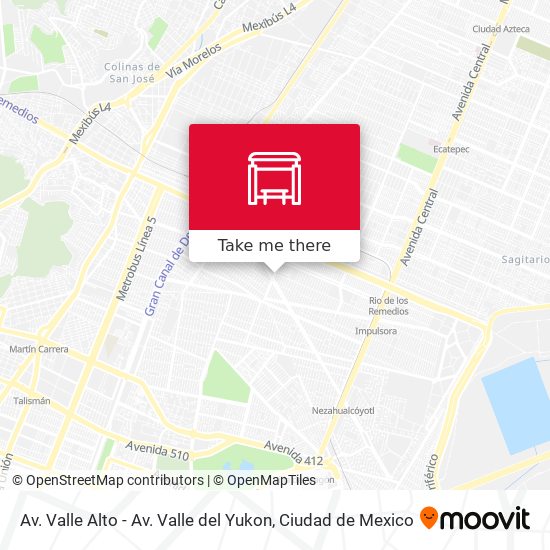 Mapa de Av. Valle Alto - Av. Valle del Yukon