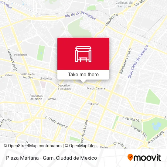 Plaza Mariana - Gam map
