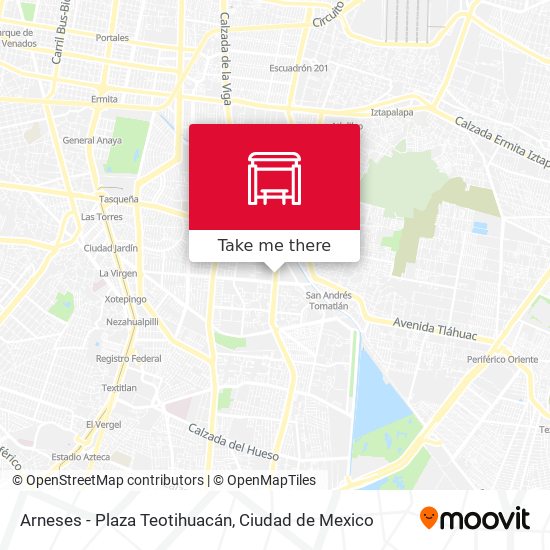 Arneses - Plaza Teotihuacán map