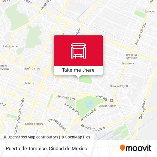 Mapa de Puerto de Tampico