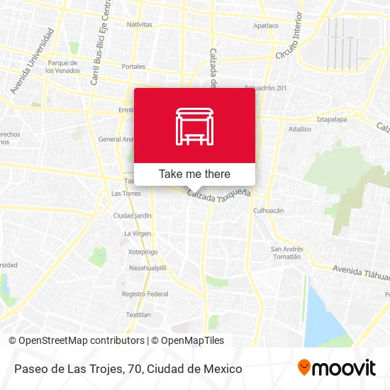 Paseo de Las Trojes, 70 map
