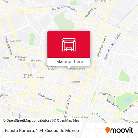 Fausto Romero, 104 map