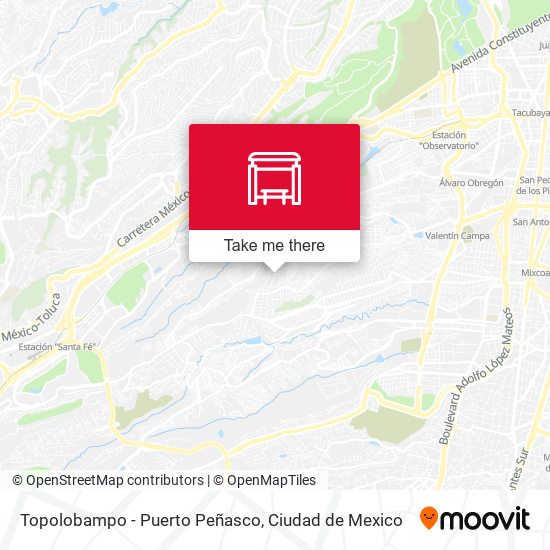 Mapa de Topolobampo - Puerto Peñasco