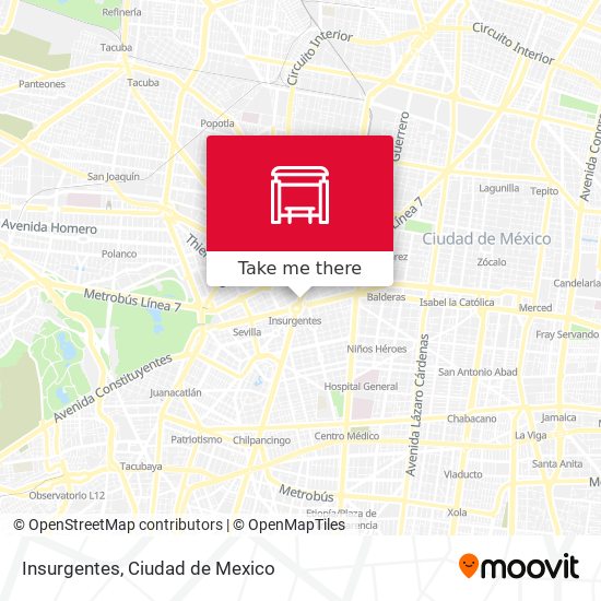 Insurgentes map