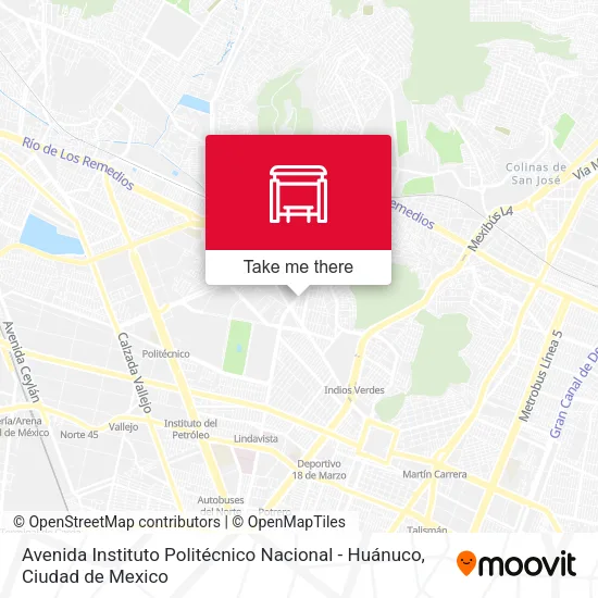 Mapa de Avenida Instituto Politécnico Nacional - Huánuco
