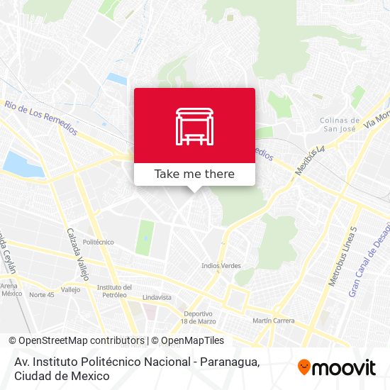 Mapa de Av. Instituto Politécnico Nacional - Paranagua
