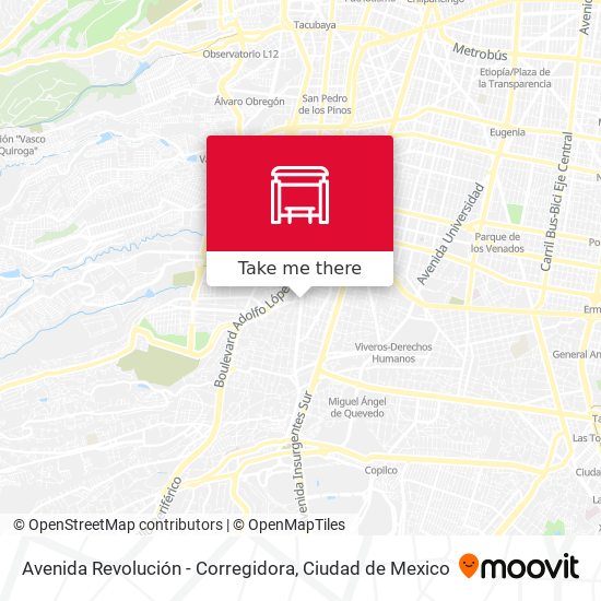 Avenida Revolución - Corregidora map