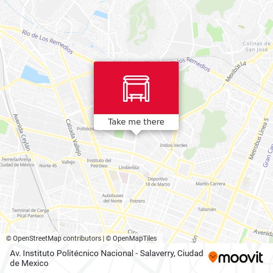 Av. Instituto Politécnico Nacional - Salaverry map