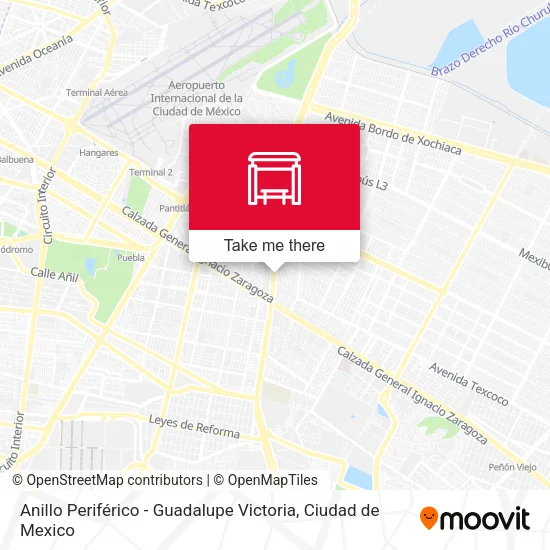 Mapa de Anillo Periférico - Guadalupe Victoria