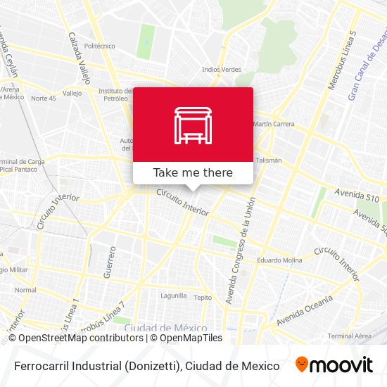 Ferrocarril Industrial (Donizetti) map